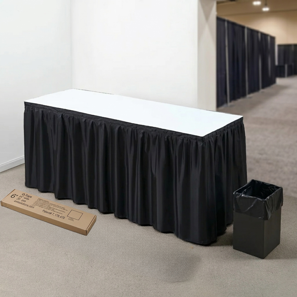 The complete SMT Expo staple-free system — Q-Tops, D-Skirts and D-Pail